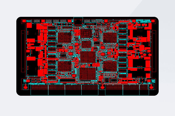 High-speed signal processing PCB