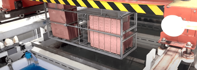 Upgrading of copper deposition line